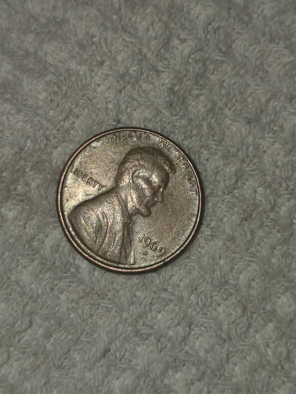 1969 US Lincoln Penny - Copper Tone